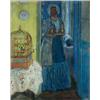 Image 1 : Frederick Carl Frieseke (1874-1939) Yellow and Blue (Tea Time), 1912 signed “F.C. Frieseke” (lowe...
