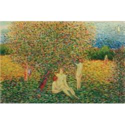 another owner Arnold Friedman (1879-1946) Nude Women in Garden, 1916 signed and dated “Arnold Fri...