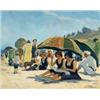 Image 1 : Clarence Kerr Chatterton (1880-1973) At the Beach, Ogunquit, ME, circa 1925 signed “C.K. Chattert...