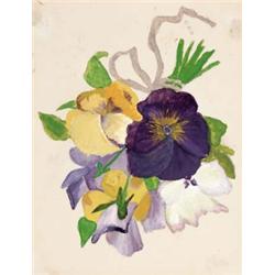 Charles Demuth (1883-1935) Pansies, 1905 initialed “C.H.D.” (upper left) signed and dated “C.H. D...