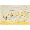 Image 1 : Oscar Florianus Blueumner (1867-1938) Farm in New Milford, Connecticut, 1923 signed with monogram...