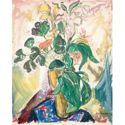 Alfred Maurer (1868-1932) Flowers, circa 1926-1928 signed “A.H. Maurer” (lower right) gouache on ...