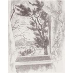 Henry McFee (1886-1953) Out of the Window, Woodstock, circa 1927 signed “McFee” (lower center) gr...