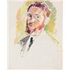 Image 1 : Patrick Henry Bruce (1881-1937) Portrait, circa summer 1910 signed in pencil “Bruce” (lower right...