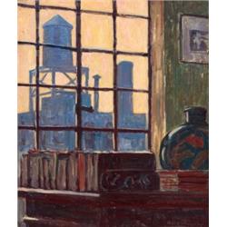 Allen Tucker (1866-1939) Library Window, circa 1920 signed “Allen Tucker” (lower right) oil on ca...