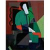 Image 1 : Agnes Weinrich (1873-1946) Seated Woman signed “A. Weinrich” (lower right) oil on canvas 26 x 201...