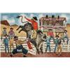 Image 1 : FLETCHER MARTIN (1904-1979) Rodeo signed “Fletcher Martin” (upper left) oil on canvas 26 x 40 in....