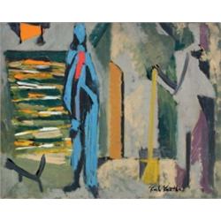 Karl Knaths (1891-1971) Halloween, 1953 signed “Karl Knaths” (lower right) inscribed “Halloween P...