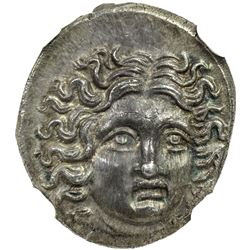 MACEDONIAN KINGDOM: Perseus, 179-168 BC, AR drachm. NGC MS
