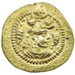 SASANIAN KINGDOM: Peroz, 457-484, AV dinar (3.70g), BBA (the Court mint), ND. EF