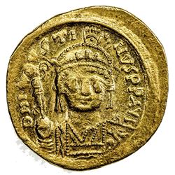 BYZANTINE EMPIRE: Justin II, 565-578, AV solidus (4.48g), Constantinople. EF-AU