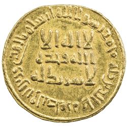 UMAYYAD: al-Walid I, 705-715, AV dinar (4.27g), NM (Dimashq), AH92. AU