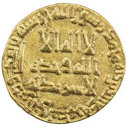 UMAYYAD: Hisham, 724-743, AV dinar (4.13g), NM (Dimashq), AH120. VF-EF