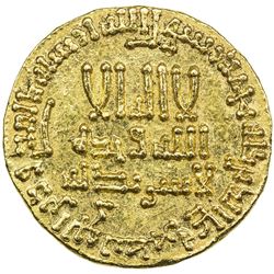 ABBASID: al-Mansur, 754-775, AV dinar (4.25g), NM, AH157. AU