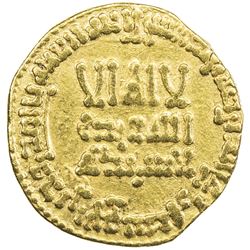 ABBASID: al-Mahdi, 775-785, AV dinar (3.98g), NM, AH160. VF