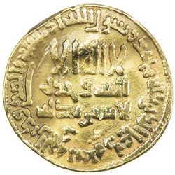 ABBASID: al-Mahdi, 775-785, AV dinar (4.01g), NM, AH168. F-VF