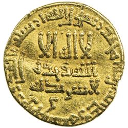 ABBASID: al-Rashid, 786-809, AV dinar (4.20g), NM (Egypt), AH173. VF