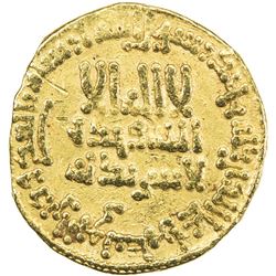 ABBASID: al-Rashid, 786-809, AV dinar (4.13g), NM (Egypt), AH185. VF