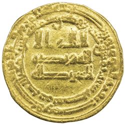 ABBASID: al Mu'tasim, 833-842, AV dinar (3.89g), Misr, AH225. F-VF