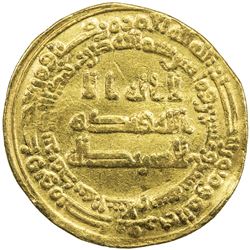 ABBASID: al Wathiq, 842-847, AV dinar (4.06g), Madinat al-Salam, AH227. VF