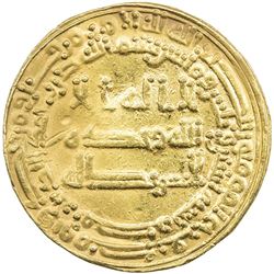 ABBASID: al Wathiq, 842-847, AV dinar (4.15g), Misr, AH232. VF