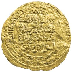 ABBASID: al-Mustazhir, 1094-1118, AV dinar (2.03g), Madinat al-Salam, AH49x. VF