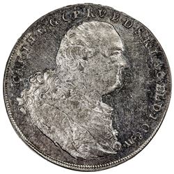 BAVARIA: Karl Theodor, 1777-1799, AR thaler, 1799. AU