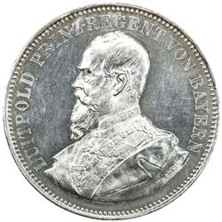BAVARIA: Luitpold, as Prince Regent, 1886-1912, AR medal, 1891. PF