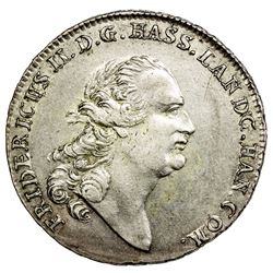 HESSE-CASSEL: Friedrich II, 1760-1785, AR thaler, 1776. AU