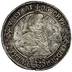 SAXE-ALTENBURG: Johann Wilhelm IV, 1602-1632, AR thaler, 16Z3. VF-EF