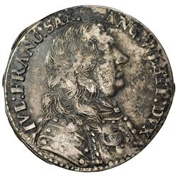 SAXE-LAUENBERG: Julius Franz, 1666-1689, AR 2/3 thaler (15.82g), 1678. VF
