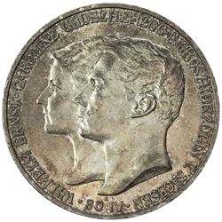 SAXE-WEIMAR-EISENACH: Wilhelm Ernst, 1901-1918, AR 5 mark, 1903-A. AU