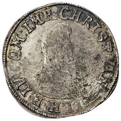 SCHWARZBURG-SONDERSHAUSEN: Christian Wilhelm I, 1666-1721, AR 2/3 thaler (17.71g), 1676. EF