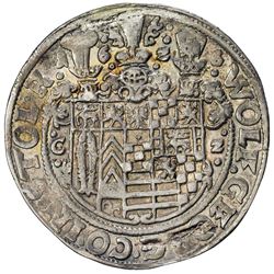 STOLBERG: Wolfgang Georg, 1615-1631, AR thaler (28.73g), 1626. VF