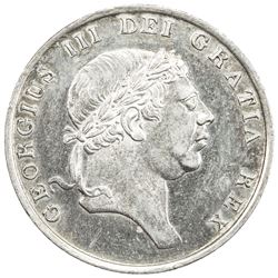 GREAT BRITAIN: George III, 1760-1820, AR 18 pence bank token, 1812. EF-AU