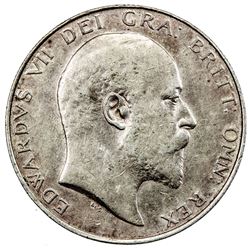 GREAT BRITAIN: Edward VII, 1901-1910, AR 1/2 crown, 1910. EF