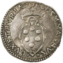 FLORENCE: Cosimo I, 1536-1574, AR guilio (2.95g), 1573. VF-EF