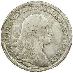 NAPLES & SICILY: Ferdinand IV, First reign, 1759-1799, AR 120 grana (piastra), 1787. EF-AU