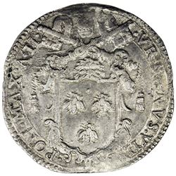 PAPAL STATES: Urban VIII, 1623-1644, AR testone (9.50g), Rome, 1625 year 2. EF