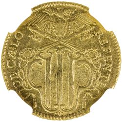PAPAL STATES: Benedict XIV, 1740-1758, AV zecchino, 1740. NGC MS62