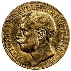 ITALY: Vittorio Emanuele III, 1900-1946, AV 50 lire, 1911-R. AU