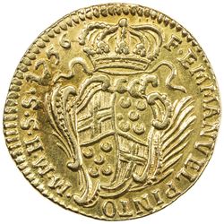 SOVEREIGN MILITARY ORDER OF MALTA: Emmanuel Pinto, 1741-1773, AV 10 scudi, 1756. EF