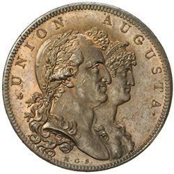 SPAIN: Carlos IV, 1788-1808, AE medal (28.12g), 1801. AU