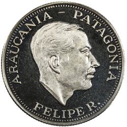 ARAUCANIA AND PATAGONIA: Felipe I, Pretender, 1952-2014, 100 pesos, 1988. UNC