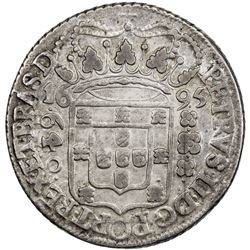 BRAZIL: Pedro II, 1683-1706, AR 640 reis, 1695. VF-EF