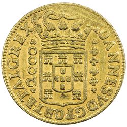 BRAZIL: Joao V, 1706-1750, AV 2000 reis, 1716-B. VF