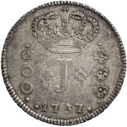 BRAZIL: Jose I, 1750-1777, AR 300 reis, 1757-R. VF