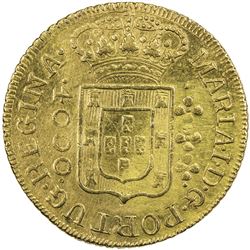 BRAZIL: Maria I, 1786-1799, AV 4000 reis, 1804/2. EF