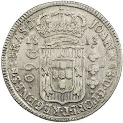 BRAZIL: Joao, as Prince Regent, 1799-1818, AR 960 reis, 1813-B. VF-EF