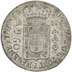 BRAZIL: Joao, as Prince Regent, 1799-1818, AR 960 reis, 1817/6-R. EF-AU